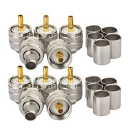 Connettore per albero in rame RF UHF maschio a crimpare da 10 pz/pacco