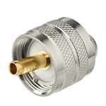Connettore per albero in rame RF UHF maschio a crimpare da 10 pz/pacco