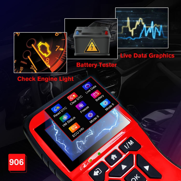 Rilevatore di guasti al motore dell'auto OBD ELM327 Scheda lettore di codici per auto, JD906