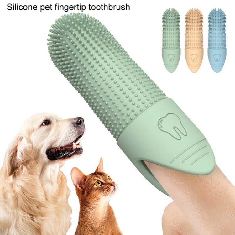 Spazzolino da denti per animali domestici Gatti Cani Spazzolino da denti in silicone Strumento per la pulizia orale degli animali domestici