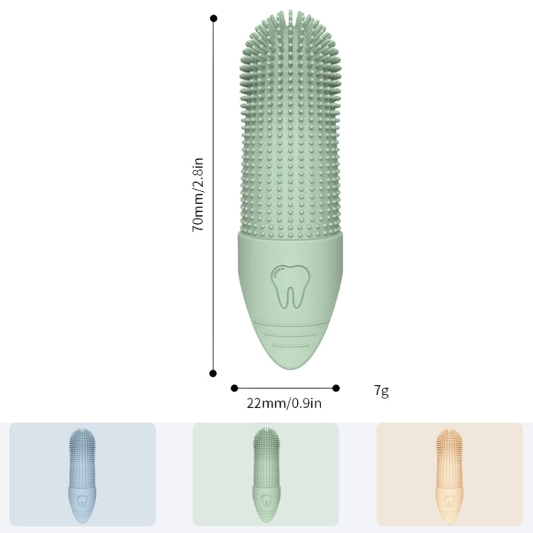 Spazzolino da denti per animali domestici Gatti Cani Spazzolino da denti in silicone Strumento per la pulizia orale degli animali domestici