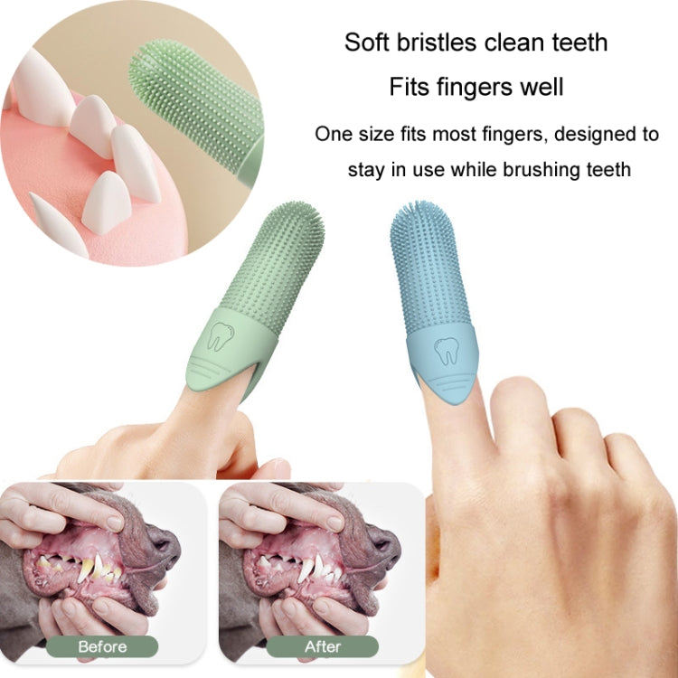 Spazzolino da denti per animali domestici Gatti Cani Spazzolino da denti in silicone Strumento per la pulizia orale degli animali domestici