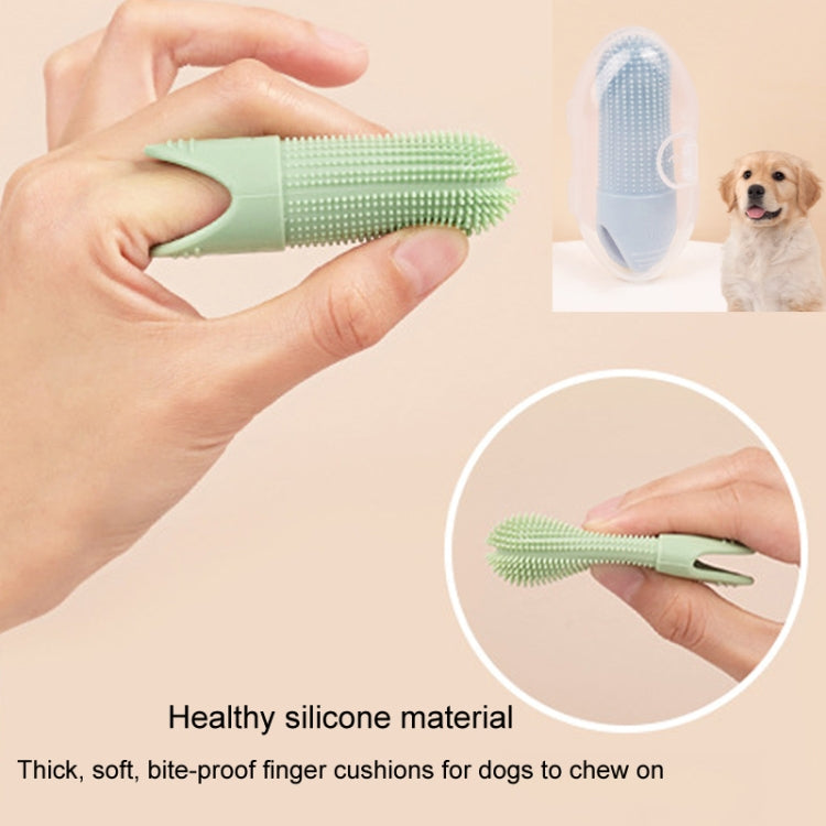 Spazzolino da denti per animali domestici Gatti Cani Spazzolino da denti in silicone Strumento per la pulizia orale degli animali domestici