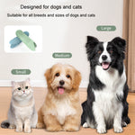 Spazzolino da denti per animali domestici Gatti Cani Spazzolino da denti in silicone Strumento per la pulizia orale degli animali domestici