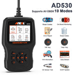 ANCEL AD530 Strumento di test della batteria per auto con schermo da 2,8 pollici OBD2 Tester per motore per auto, AD530