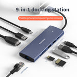 Stazione di docking Blueendless 4K60Hz + Gigabit LAN + Data Type-C, 6-in-1 Gray, 6-in-1 Blue, 6-in-1 Pink, 9-in-1 Reading Card Pink, 9-in-1 Reading Card Gray, 9-in-1 Reading Card Blue