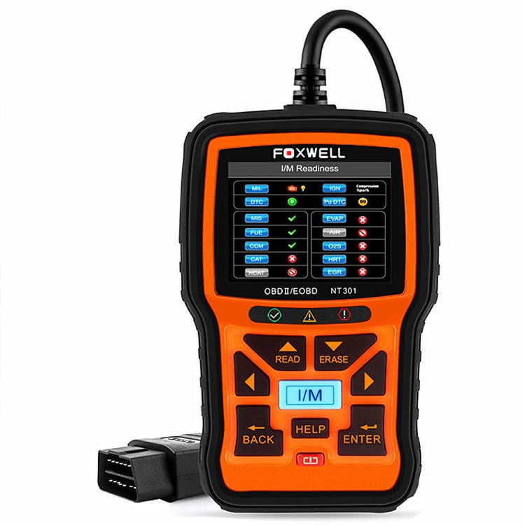 Strumento di diagnosi guasti auto FOXWELL NT301 OBD2 Strumento di lettura codici dati in tempo reale, FOXWELL NT301