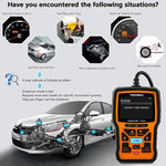 Strumento di diagnosi guasti auto FOXWELL NT301 OBD2 Strumento di lettura codici dati in tempo reale, FOXWELL NT301