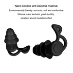 Tappi per le orecchie per dormire con cancellazione del rumore Tappi per le orecchie in silicone a triplo strato per il nuoto, Triple Layer