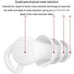Tappi per le orecchie per dormire con cancellazione del rumore Tappi per le orecchie in silicone a triplo strato per il nuoto, Triple Layer