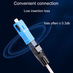 10 pezzi SC-UPC Telecom Grade FTTH Connettore Accoppiatore a giunzione fredda pre-integrato, 60mm