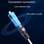 10 pezzi SC-UPC Telecom Grade FTTH Connettore Accoppiatore a giunzione fredda pre-integrato, 60mm