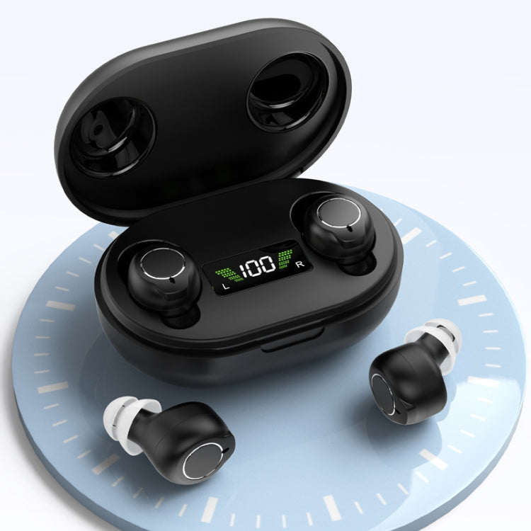 1 paio di apparecchi acustici semi-in-ear ricaricabili per anziani con amplificatore sonoro, Semi-In-Ear