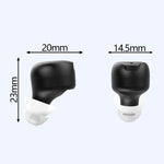 1 paio di apparecchi acustici semi-in-ear ricaricabili per anziani con amplificatore sonoro, Semi-In-Ear