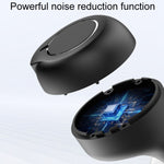 1 paio di apparecchi acustici semi-in-ear ricaricabili per anziani con amplificatore sonoro, Semi-In-Ear