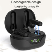 1 paio di amplificatori acustici per apparecchi acustici intrauricolari ricaricabili, In-Ear