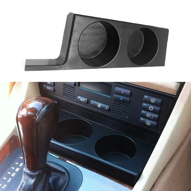 Per BMW Serie 5 E39/528i/530i/M5 Auto con guida a sinistra Controllo centrale Portabicchieri, Black, Carbon Grain, Rosewood Color, Black With groove, Carbon Grain With Groove, Rosewood Color With Groove