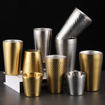 Tazza da tè doppio strato in acciaio inox 304