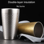 Tazza da tè doppio strato in acciaio inox 304