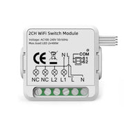 Modulo Smart Switch per APP Alexa / Google Home / Tuya Smart Life, 1CH  WiFi, 2CH WiFi, 3CH WiFi, 4CH WiFi, 1CH Zigbee, 2CH Zigbee, 3CH Zigbee, 4CH Zigbee