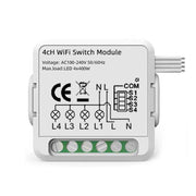 Modulo Smart Switch per APP Alexa / Google Home / Tuya Smart Life, 1CH  WiFi, 2CH WiFi, 3CH WiFi, 4CH WiFi, 1CH Zigbee, 2CH Zigbee, 3CH Zigbee, 4CH Zigbee