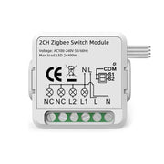 Modulo Smart Switch per APP Alexa / Google Home / Tuya Smart Life, 1CH  WiFi, 2CH WiFi, 3CH WiFi, 4CH WiFi, 1CH Zigbee, 2CH Zigbee, 3CH Zigbee, 4CH Zigbee