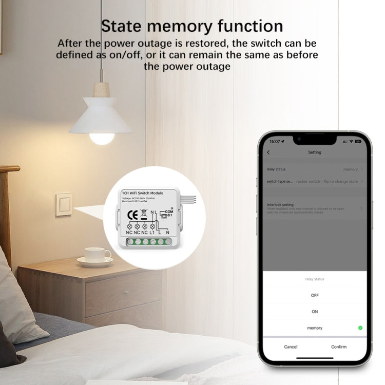 Modulo Smart Switch WiFi e Zigbee compatibile Alexa e Google