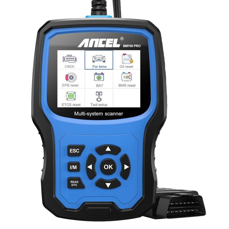 ANCEL BM700 per BMW Tester diagnostico OBDII completo del sistema Strumenti di riparazione e ripristino della manutenzione, BM700 Upgraded Version