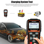 Analizzatore di test della batteria per auto FOXWELL BT705 12V 24V Test del sistema di avviamento e ricarica