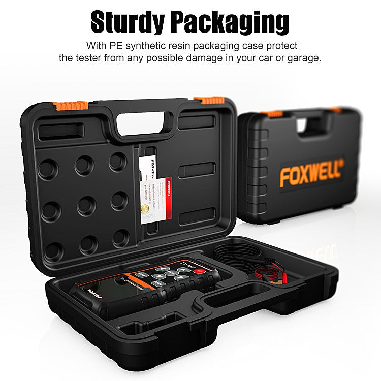 Analizzatore di test della batteria per auto FOXWELL BT705 12V 24V Test del sistema di avviamento e ricarica