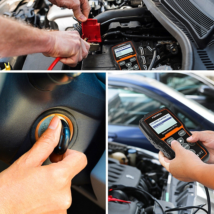 Analizzatore di test della batteria per auto FOXWELL BT705 12V 24V Test del sistema di avviamento e ricarica