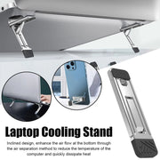 2 pezzi Supporto di raffreddamento invisibile per laptop, smartphone e tablet, 110034 Light Gray