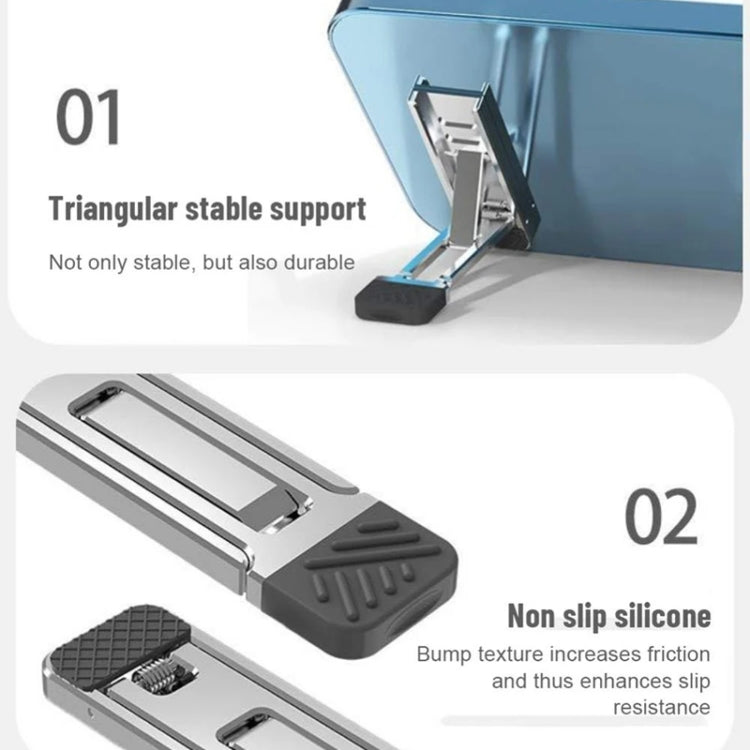 2 pezzi Supporto di raffreddamento invisibile per laptop, smartphone e tablet, 110034 Light Gray