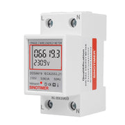 SINOTIMER DDS6619 80A 230V Din Rail Misuratore di energia monofase Tensione Corrente Misuratore di potenza, Without Backlight, With Backlight