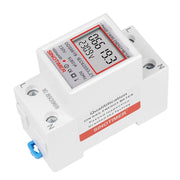 SINOTIMER DDS6619 80A 230V Din Rail Misuratore di energia monofase Tensione Corrente Misuratore di potenza, Without Backlight, With Backlight