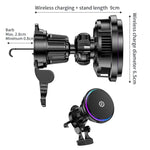 Luce RGB per supporto per telefono cellulare con dissipazione del calore a semiconduttore per caricabatterie wireless per auto da 15 W, X82
