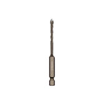 Punte da trapano in lega con gambo esagonale, flauto a spirale, piastrelle di vetro, driver a quattro bordi, 3mm, 4mm, 5mm, 6mm, 8mm, 10mm, 12mm