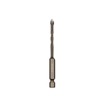 Punte da trapano in lega con gambo esagonale, flauto a spirale, piastrelle di vetro, driver a quattro bordi, 3mm, 4mm, 5mm, 6mm, 8mm, 10mm, 12mm
