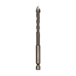 Punte da trapano in lega con gambo esagonale, flauto a spirale, piastrelle di vetro, driver a quattro bordi, 3mm, 4mm, 5mm, 6mm, 8mm, 10mm, 12mm
