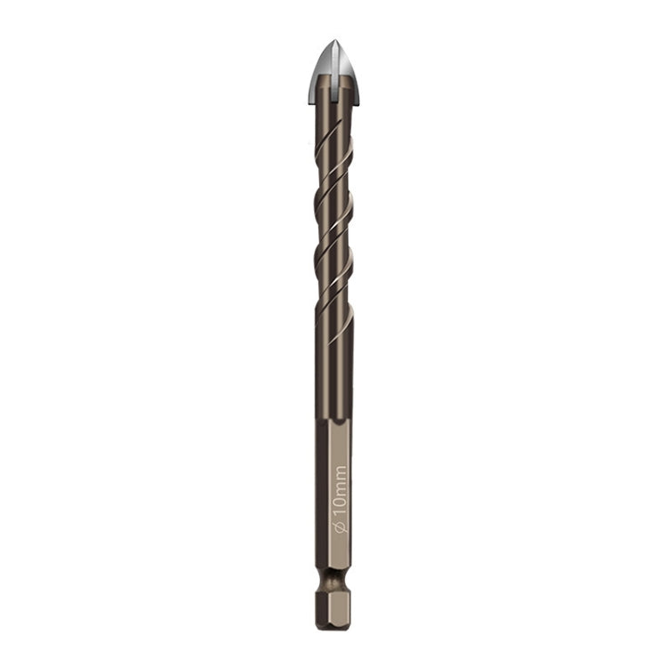 Punte da trapano in lega con gambo esagonale, flauto a spirale, piastrelle di vetro, driver a quattro bordi, 3mm, 4mm, 5mm, 6mm, 8mm, 10mm, 12mm