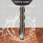 Punte da trapano in lega con gambo esagonale, flauto a spirale, piastrelle di vetro, driver a quattro bordi, 3mm, 4mm, 5mm, 6mm, 8mm, 10mm, 12mm