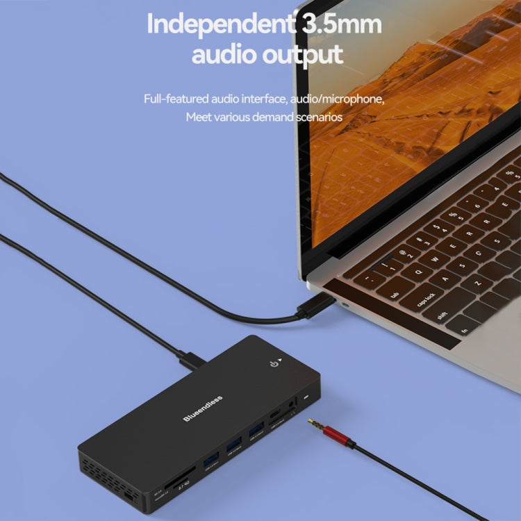 Stazione di docking Blueendless 12 in 1 HDMI 8K e DP
