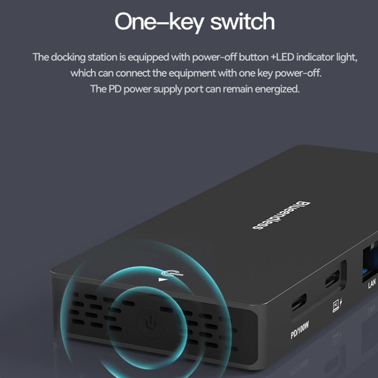Stazione di docking Blueendless 12 in 1 HDMI 8K e DP