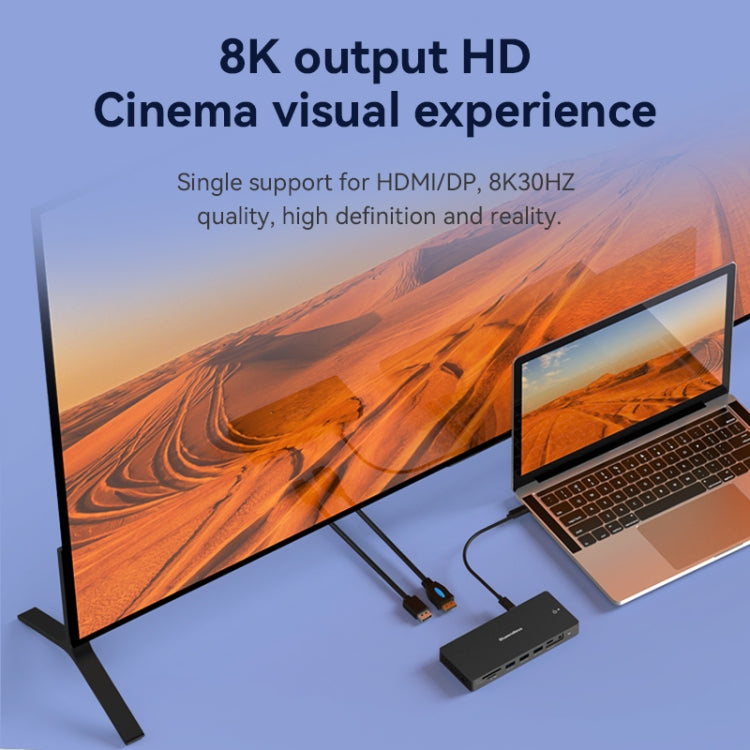 Stazione di docking Blueendless 12 in 1 HDMI 8K e DP