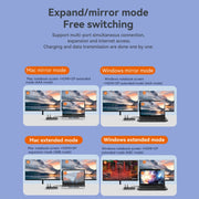 Stazione di docking Blueendless 12 in 1 HDMI 8K e DP