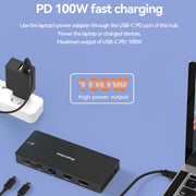 Stazione di docking Blueendless 12 in 1 HDMI 8K e DP
