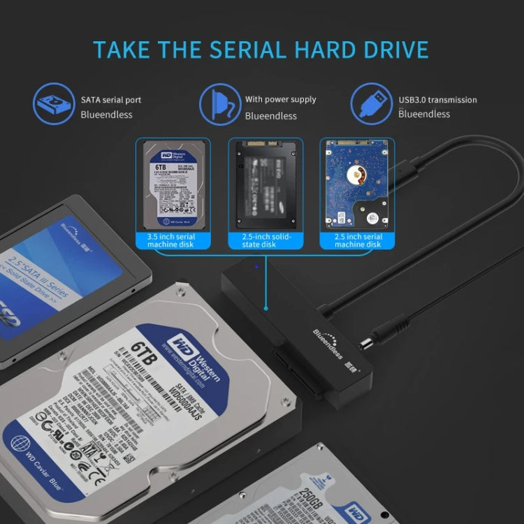 Adattatore USB 3.0 a SATA per dischi 2,5/3,5 pollici