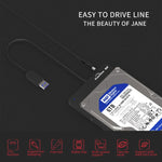 Adattatore USB 3.0 a SATA per dischi 2,5/3,5 pollici