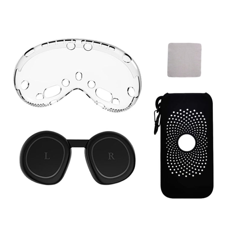 Per Apple Vision Pro 4 in 1 Kit Obiettivo Coperchio Batteria Custodia di Protezione Accessori, A Style Black, A Style White Gray, A Style Orange, B Style Black, B Style White Gray, B Style Orange