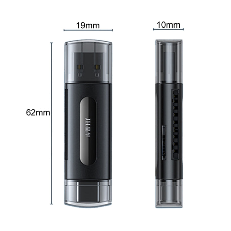 Lettore schede SD e TF USB 2.0 Type-C 2 in 1